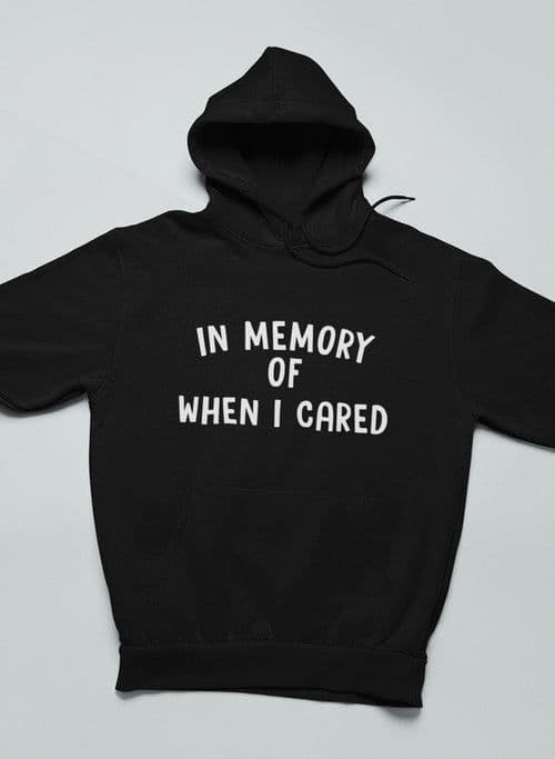 image-In Memory Of When I Cared Hoodie
