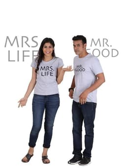 image-Mr Good and Mrs Life (Classic) Classic Couple T-Shirt Gray