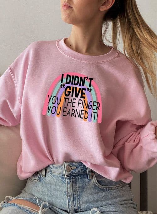 image-I Didnt Give You The Finger Sweat Shirt