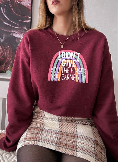image-I Didnt Give You The Finger Sweat Shirt