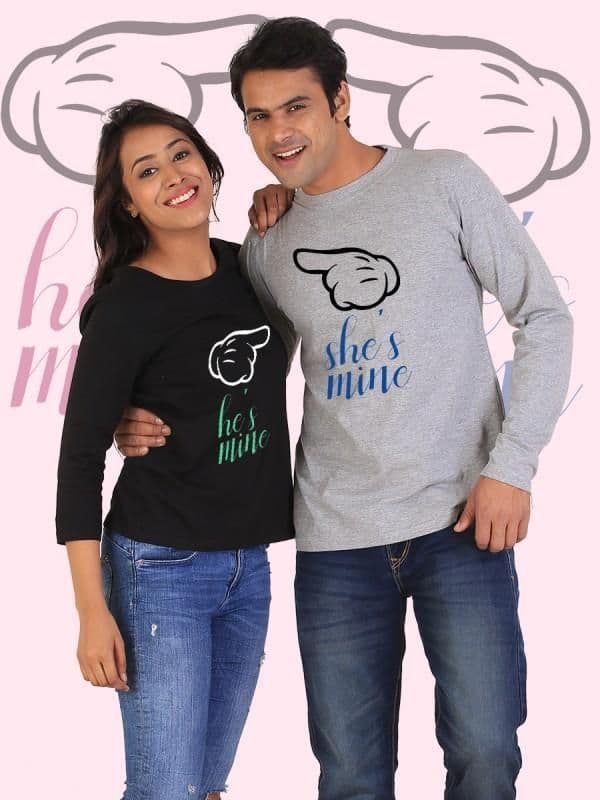 image-He's Mine, She's Mine Couple Full Sleeves