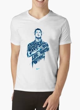 image-Nothing Without Football V-Neck T-shirt