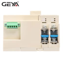 image-GEYA on-Grid Solar Power Automatic Transfer Switch Din Rail 2P 3P 4P 63A 100A AC220V ATS PV System Power to City Power W2R