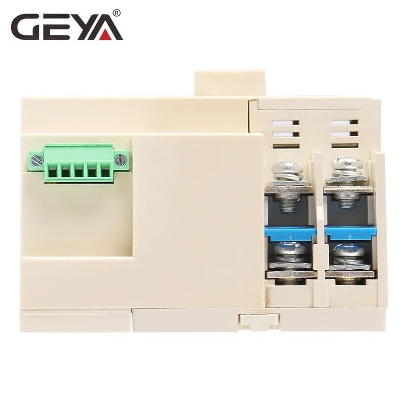 image-GEYA on-Grid Solar Power Automatic Transfer Switch Din Rail 2P 3P 4P 63A 100A AC220V ATS PV System Power to City Power W2R