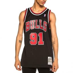 image-Mitchell & Ness Chicago Bulls NBA Swingman Alternate Jersey Bulls 97 Dennis Rodman SMJYGS18152-CBUBLCK97DRD