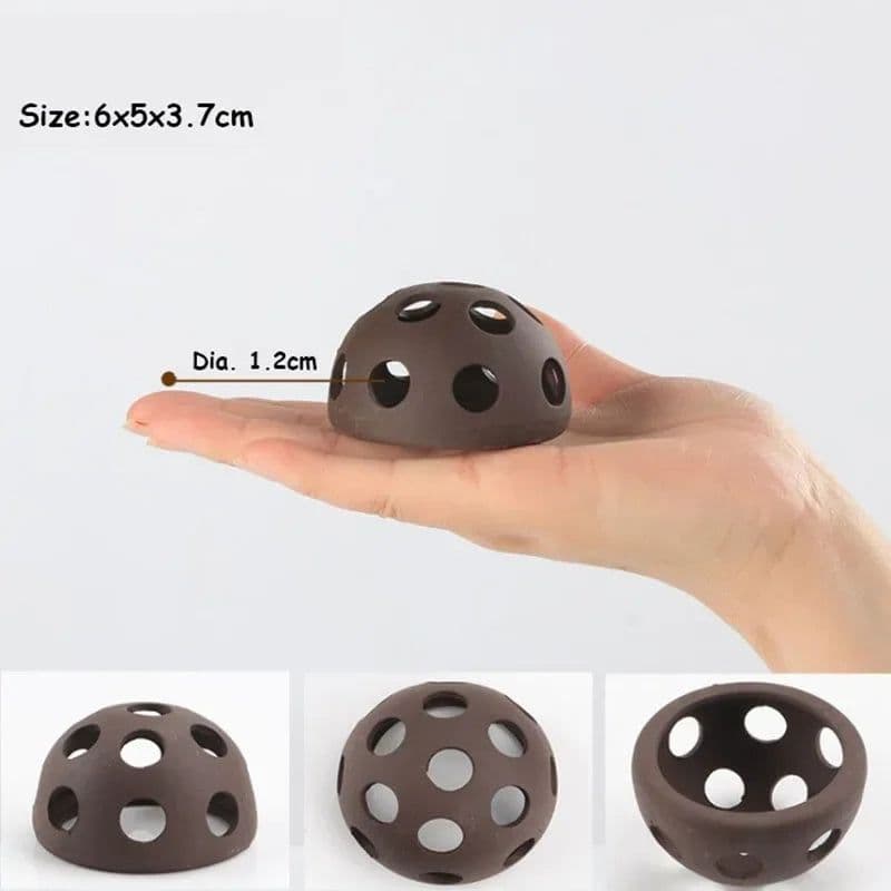 image-Large Ceramic Aquarium Decoration Fish Shrimps Shelter House Pottery Scorpion House Canister Simulation Stone Fish Tank Decors