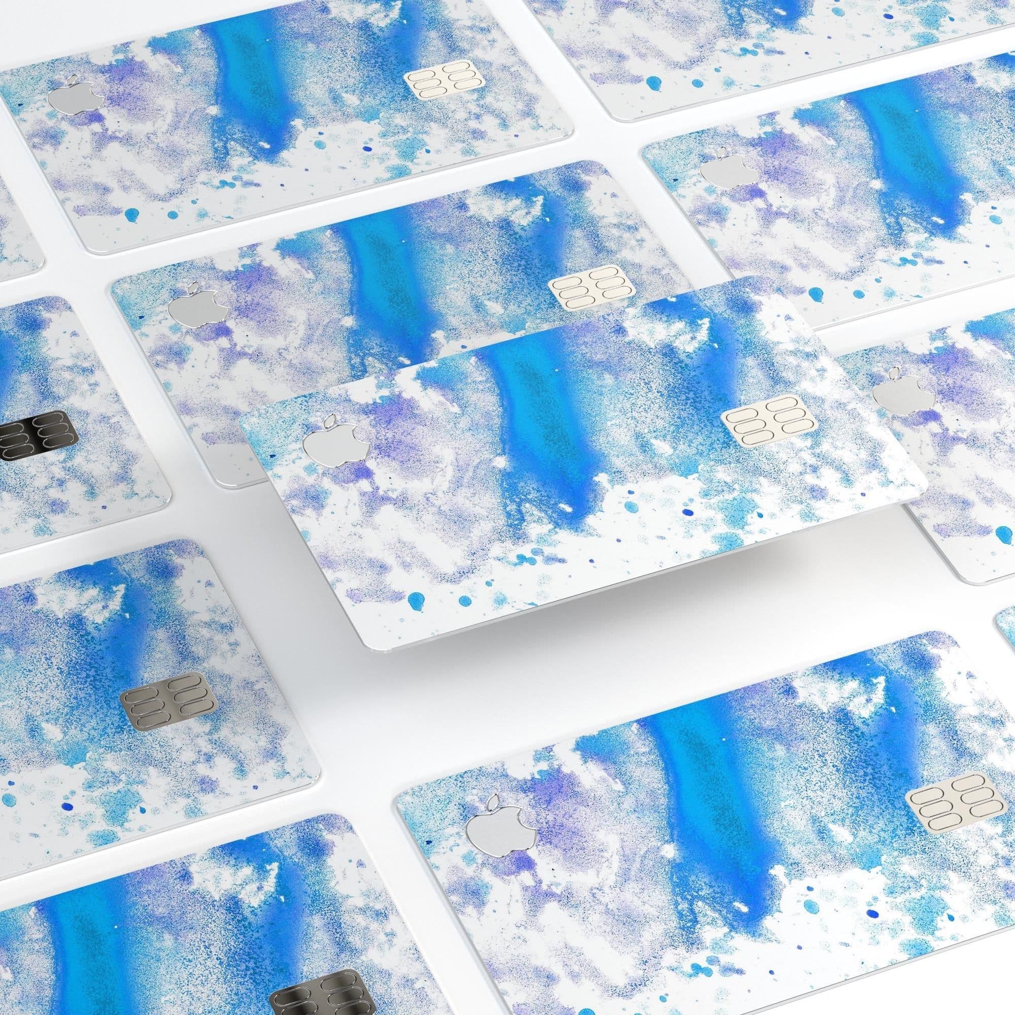 image-Blue Watercolor on White - Premium Protective Decal Skin-Kit for the