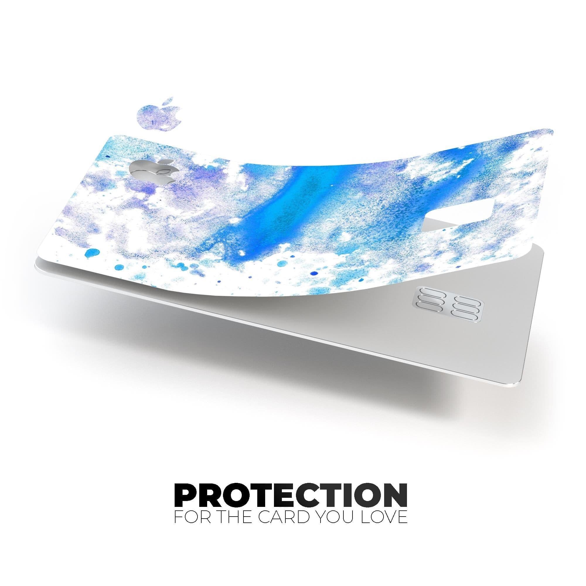 image-Blue Watercolor on White - Premium Protective Decal Skin-Kit for the