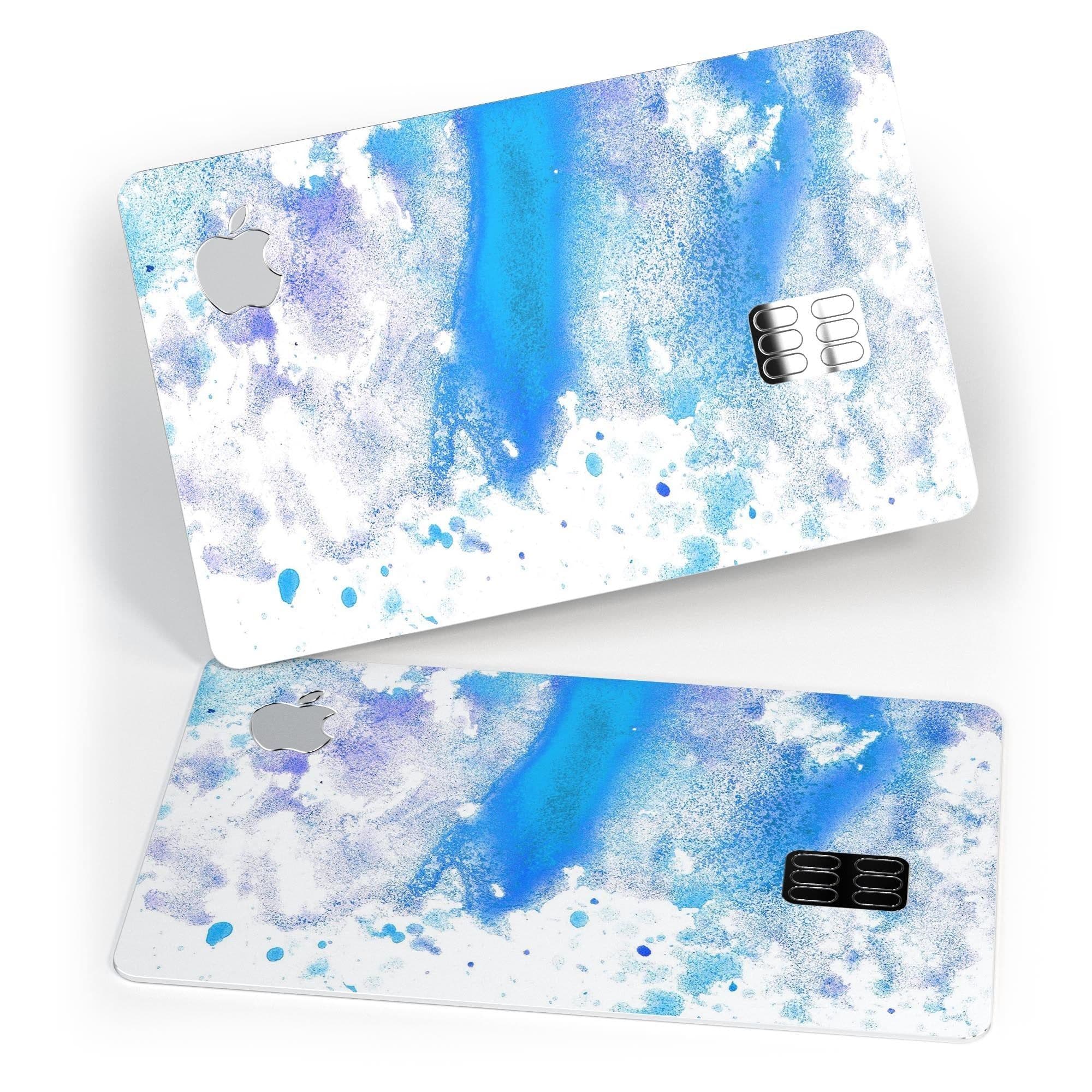 image-Blue Watercolor on White - Premium Protective Decal Skin-Kit for the