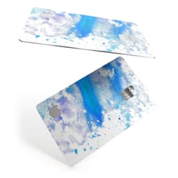 image-Blue Watercolor on White - Premium Protective Decal Skin-Kit for the