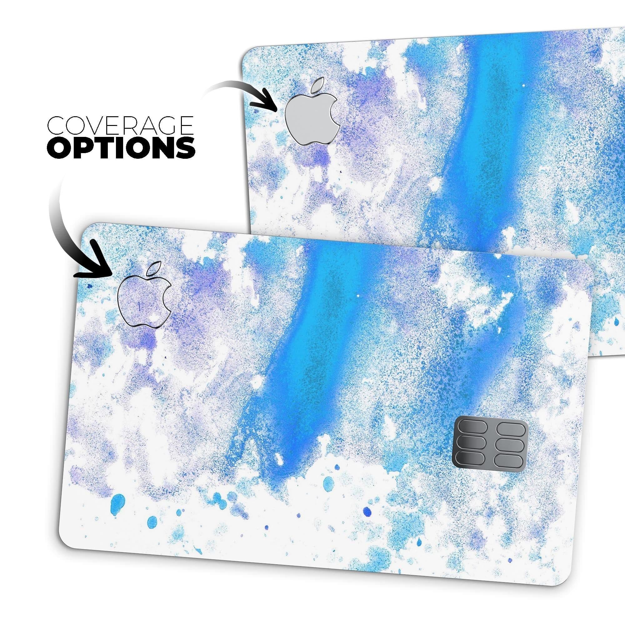 image-Blue Watercolor on White - Premium Protective Decal Skin-Kit for the