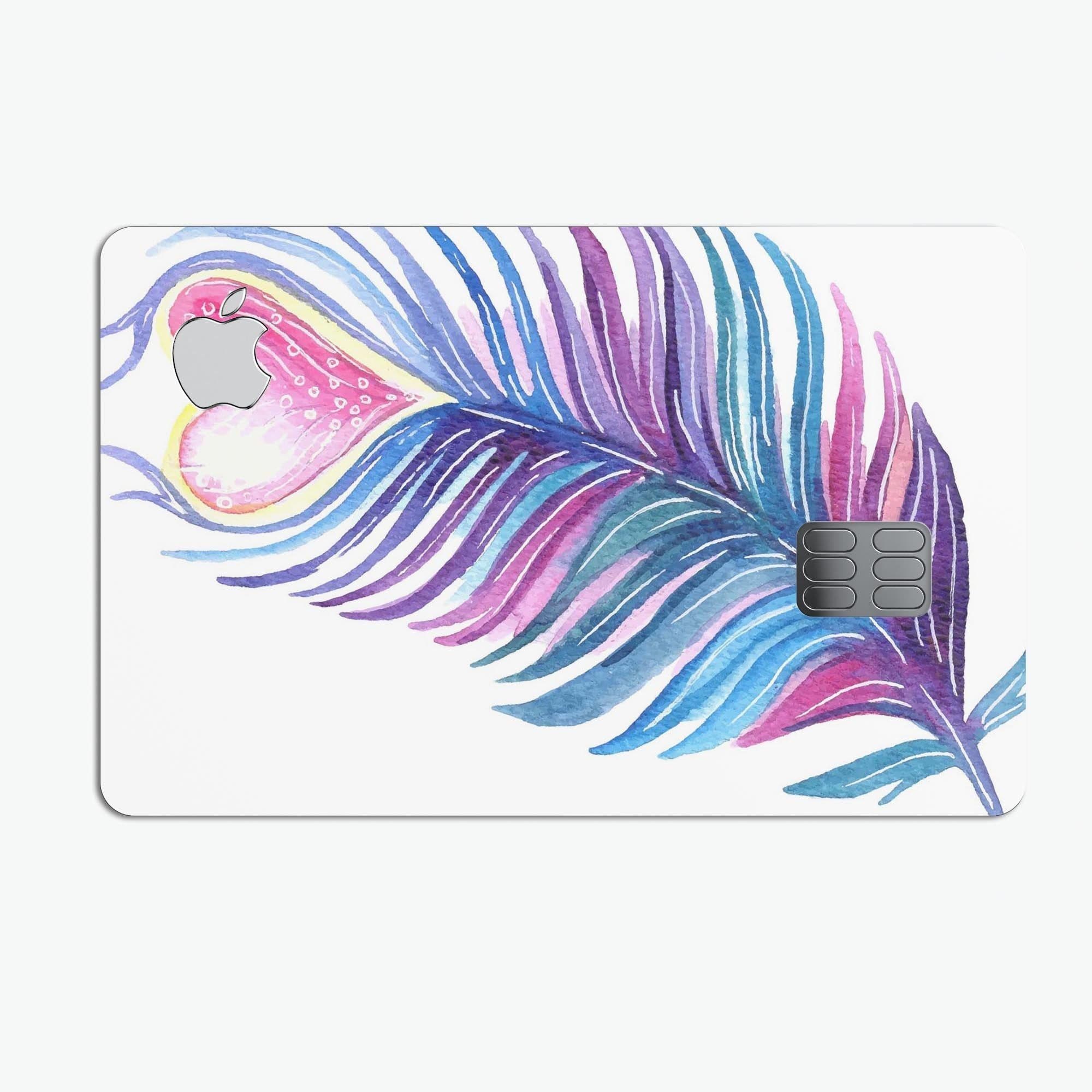image-Watercolor Heart Feather - Premium Protective Decal Skin-Kit for the