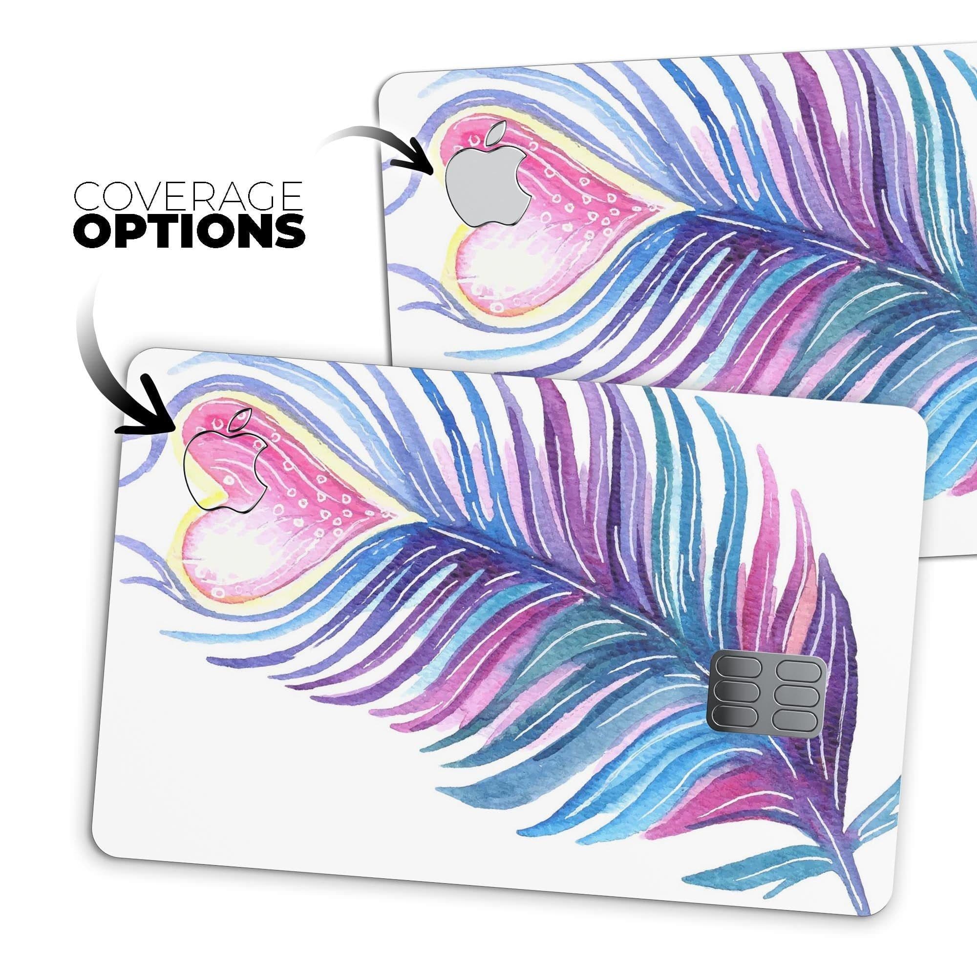 image-Watercolor Heart Feather - Premium Protective Decal Skin-Kit for the