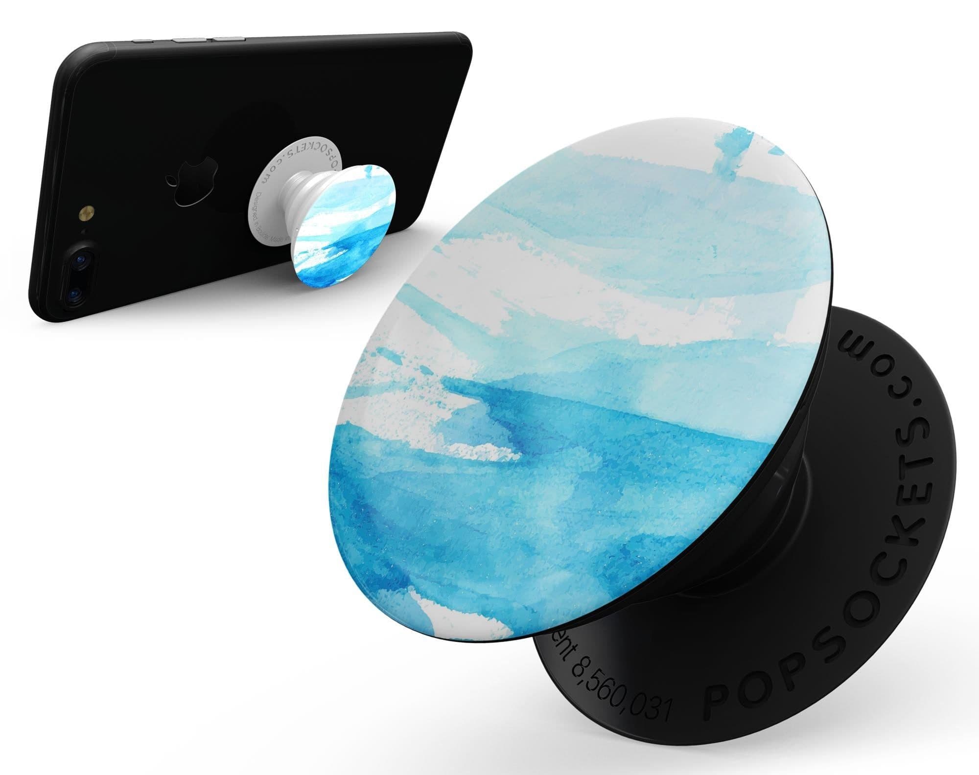 image-Abstract Blue Strokes - Skin Kit for PopSockets and other Smartphone