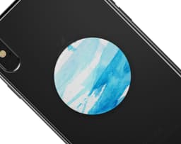 image-Abstract Blue Strokes - Skin Kit for PopSockets and other Smartphone