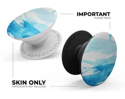 image-Abstract Blue Strokes - Skin Kit for PopSockets and other Smartphone