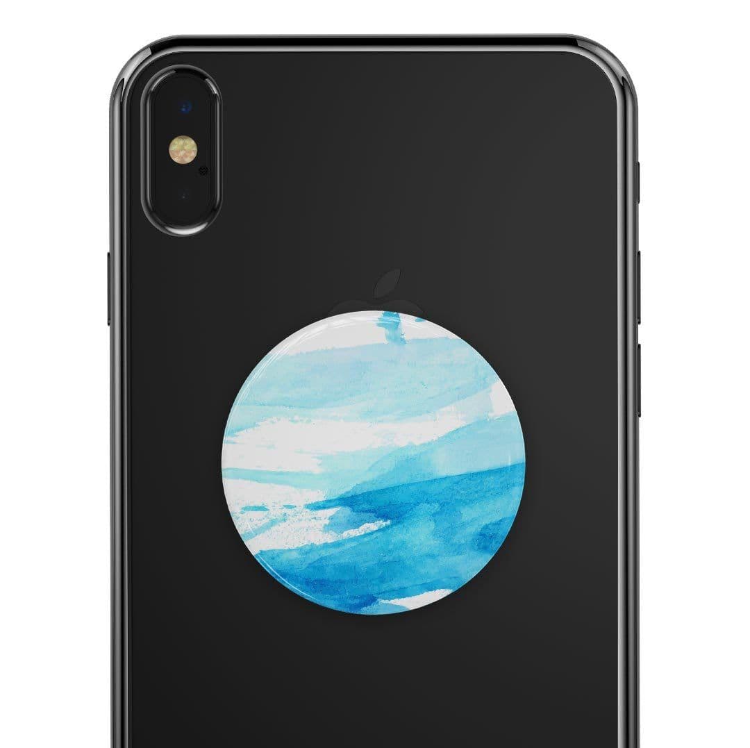image-Abstract Blue Strokes - Skin Kit for PopSockets and other Smartphone