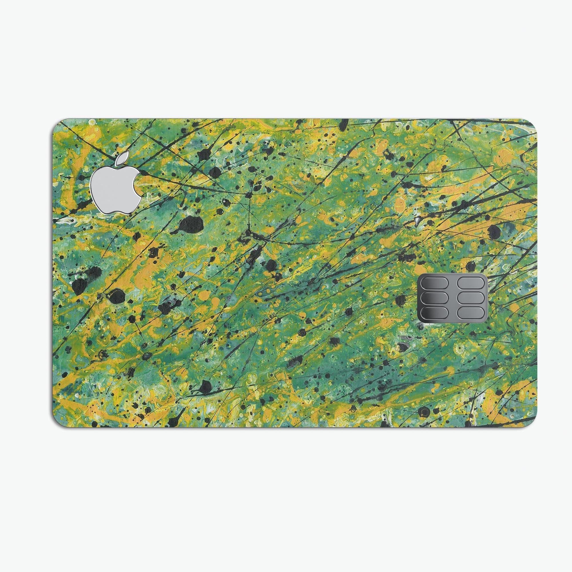 image-Abstract Wet Paint Green Lines - Premium Protective Decal Skin-Kit for