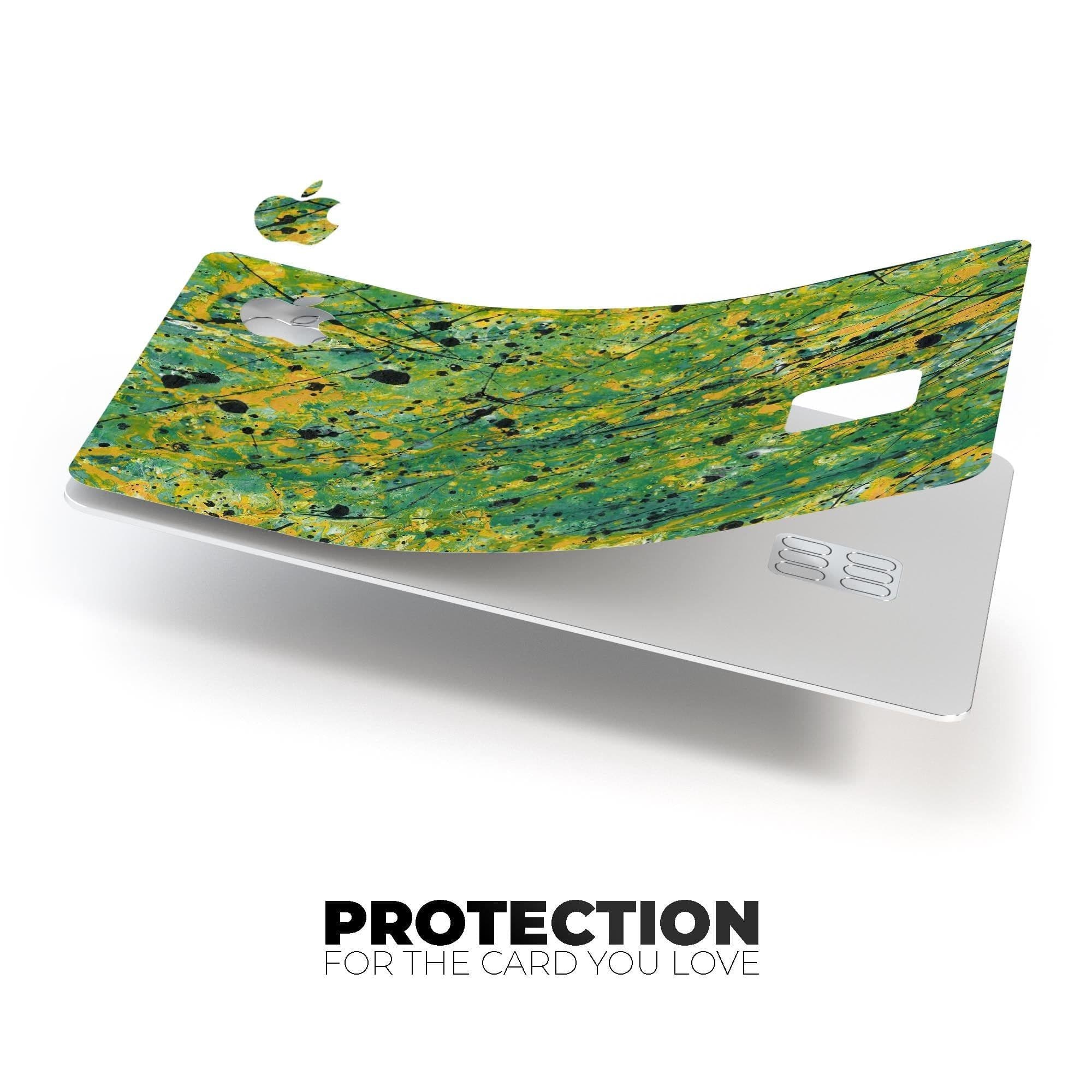 image-Abstract Wet Paint Green Lines - Premium Protective Decal Skin-Kit for