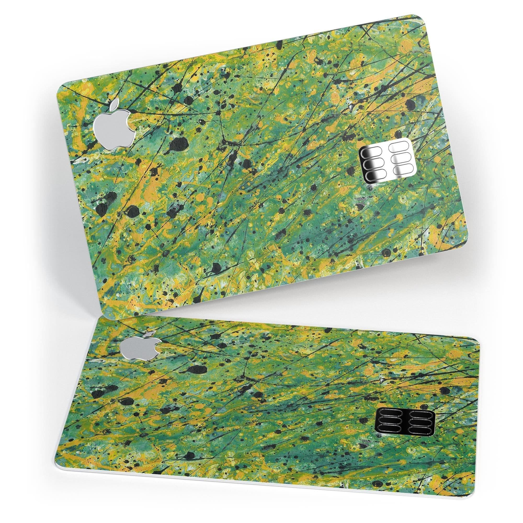 image-Abstract Wet Paint Green Lines - Premium Protective Decal Skin-Kit for