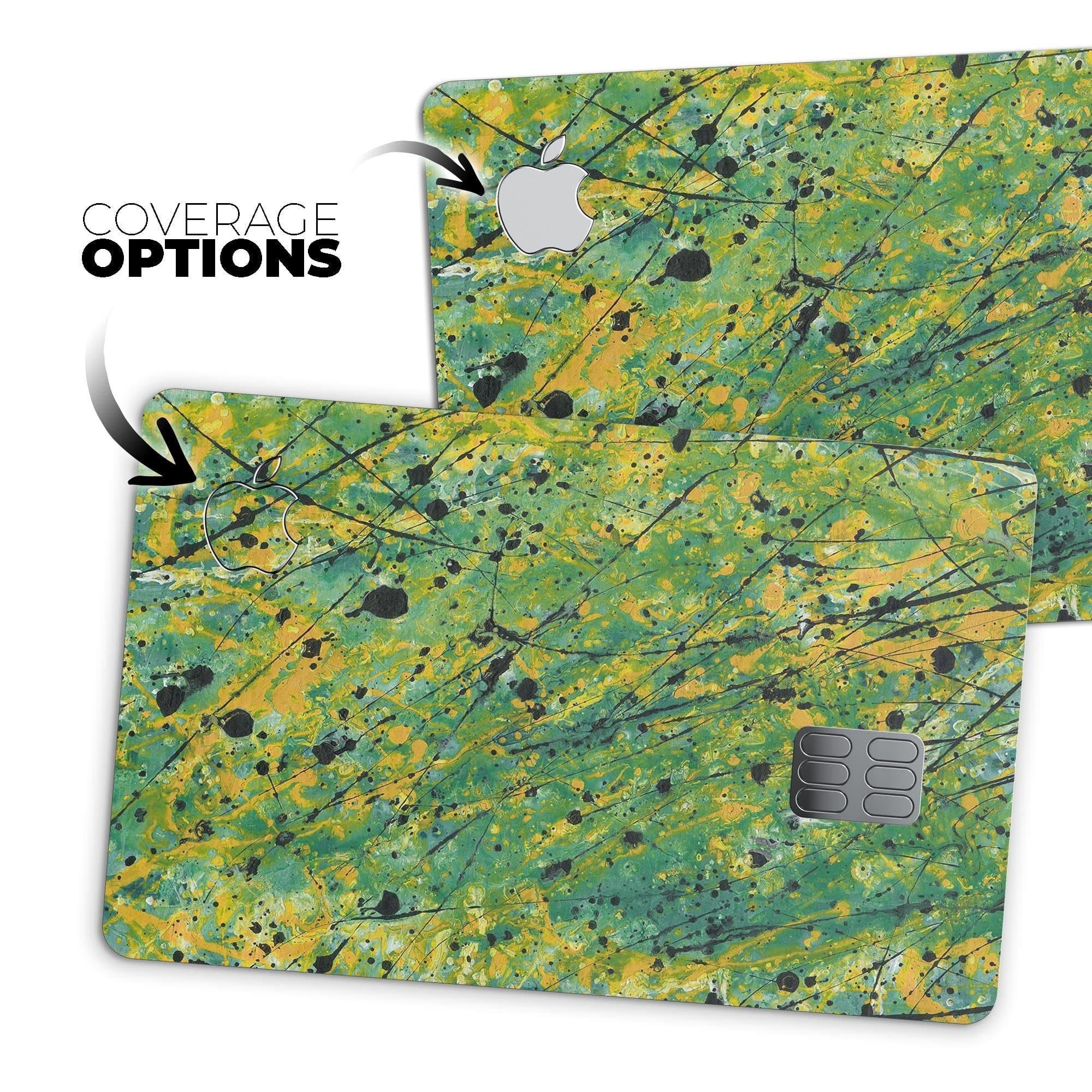 image-Abstract Wet Paint Green Lines - Premium Protective Decal Skin-Kit for