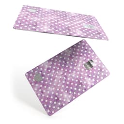 image-White Polka Dots over Purple Watercolor - Premium Protective Decal
