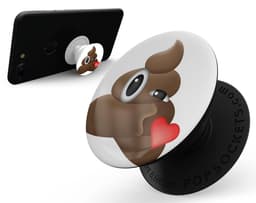 image-Blowing Kisses Poo Emoticon Emoji - Skin Kit for PopSockets and other