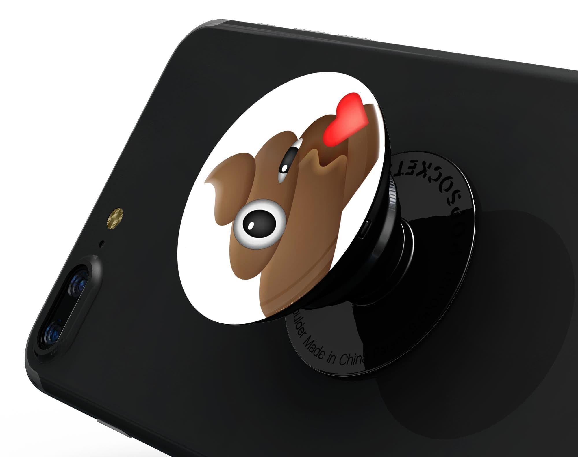 image-Blowing Kisses Poo Emoticon Emoji - Skin Kit for PopSockets and other
