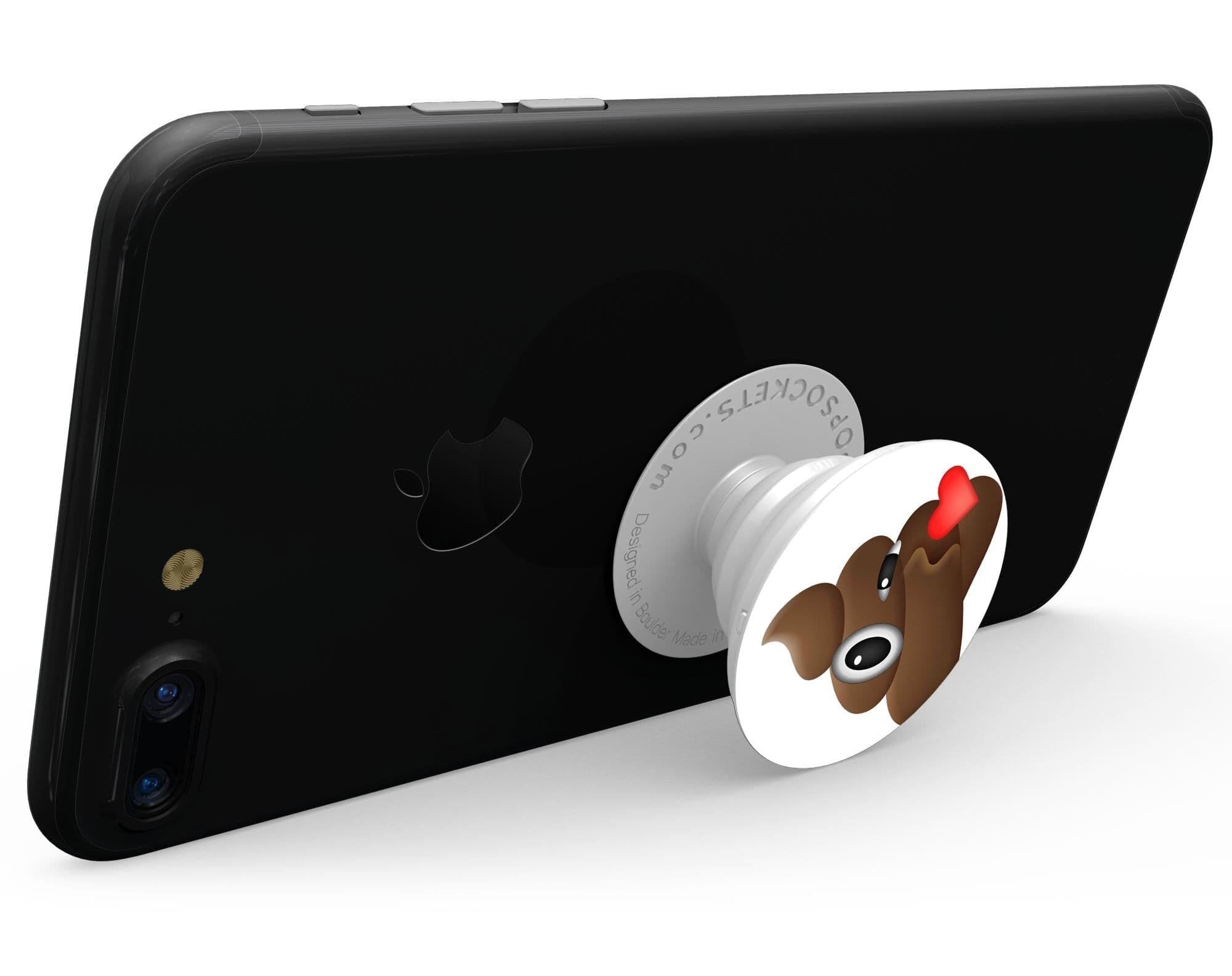 image-Blowing Kisses Poo Emoticon Emoji - Skin Kit for PopSockets and other