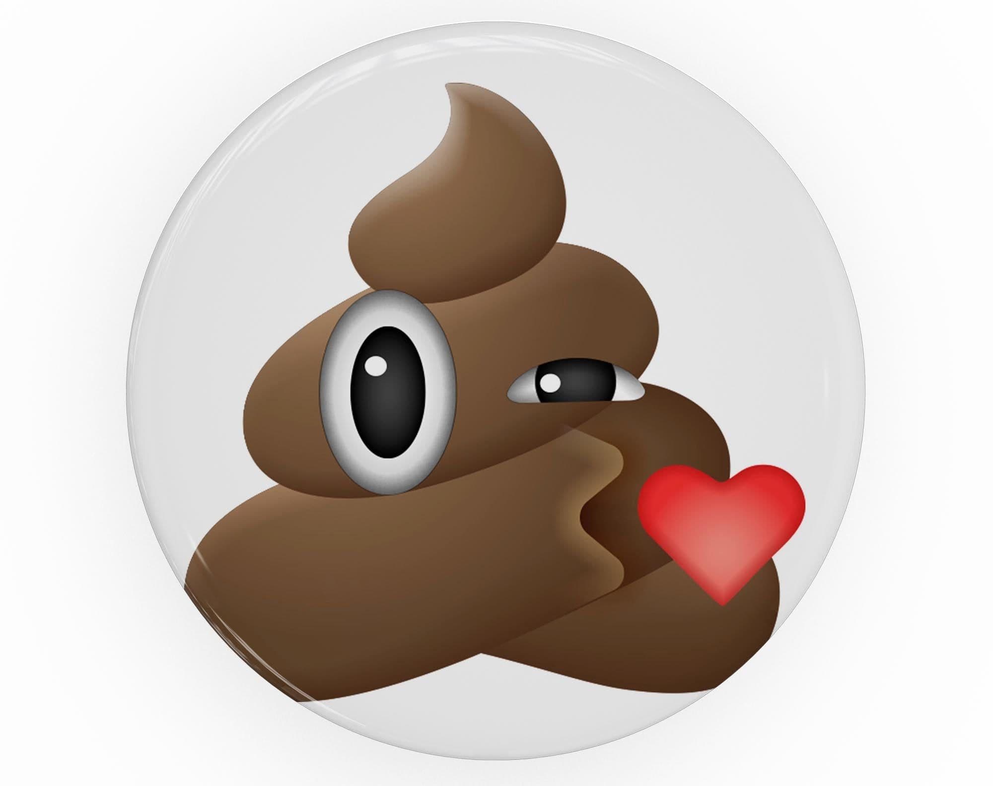 image-Blowing Kisses Poo Emoticon Emoji - Skin Kit for PopSockets and other