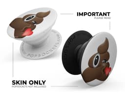 image-Blowing Kisses Poo Emoticon Emoji - Skin Kit for PopSockets and other