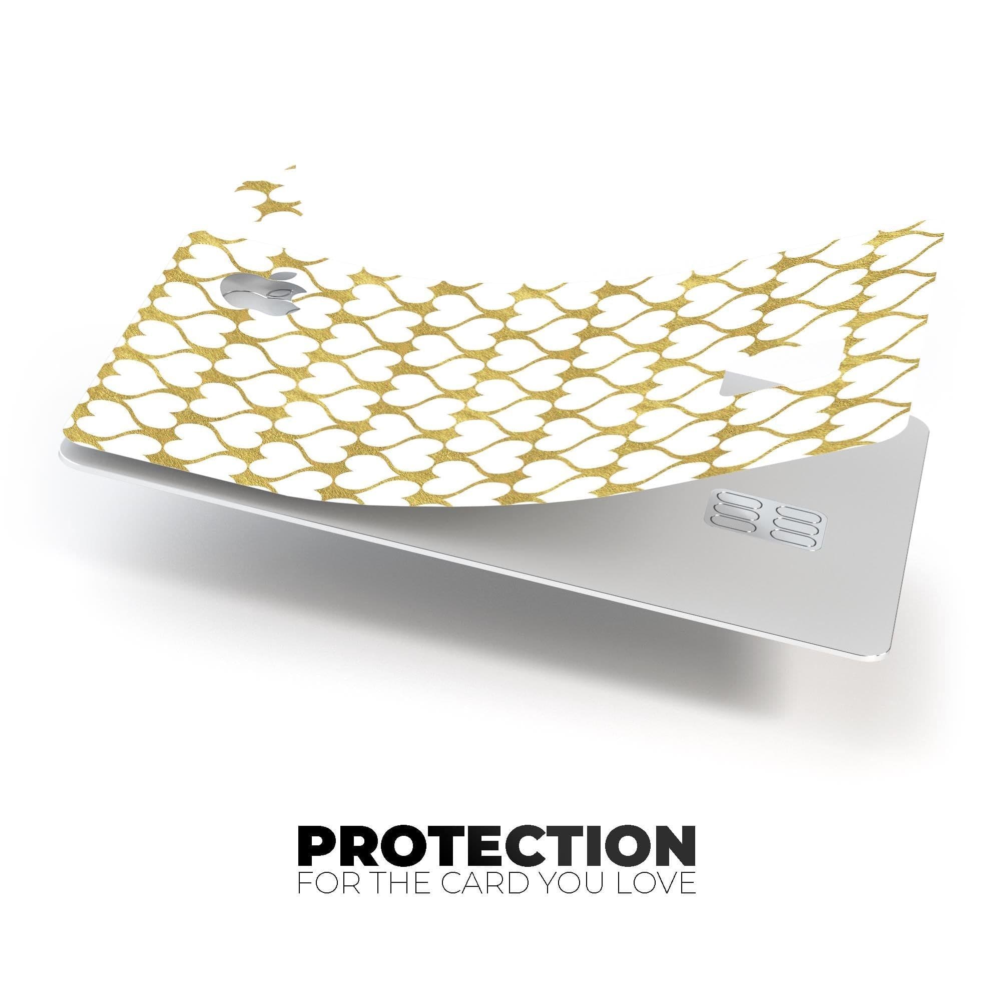 image-White and Gold Foil Hearts v13 - Premium Protective Decal Skin-Kit for