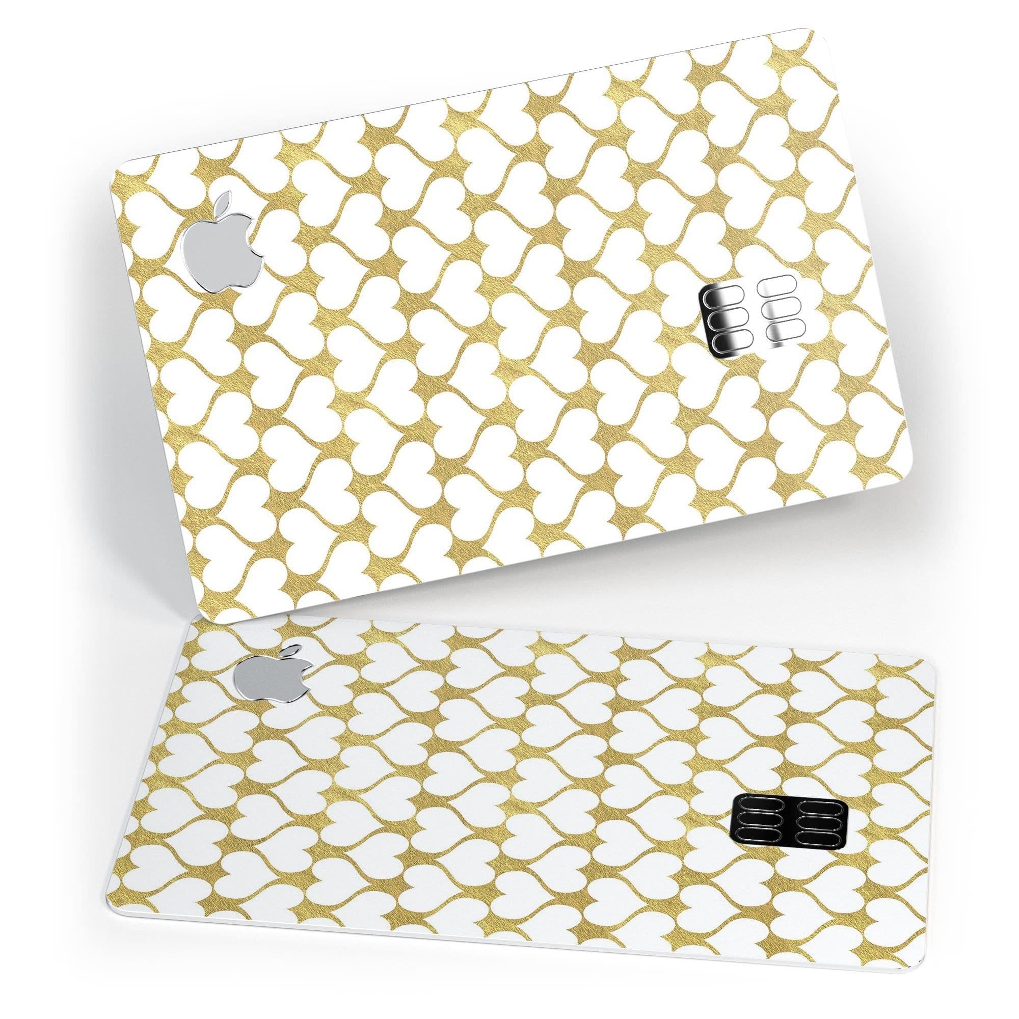 image-White and Gold Foil Hearts v13 - Premium Protective Decal Skin-Kit for