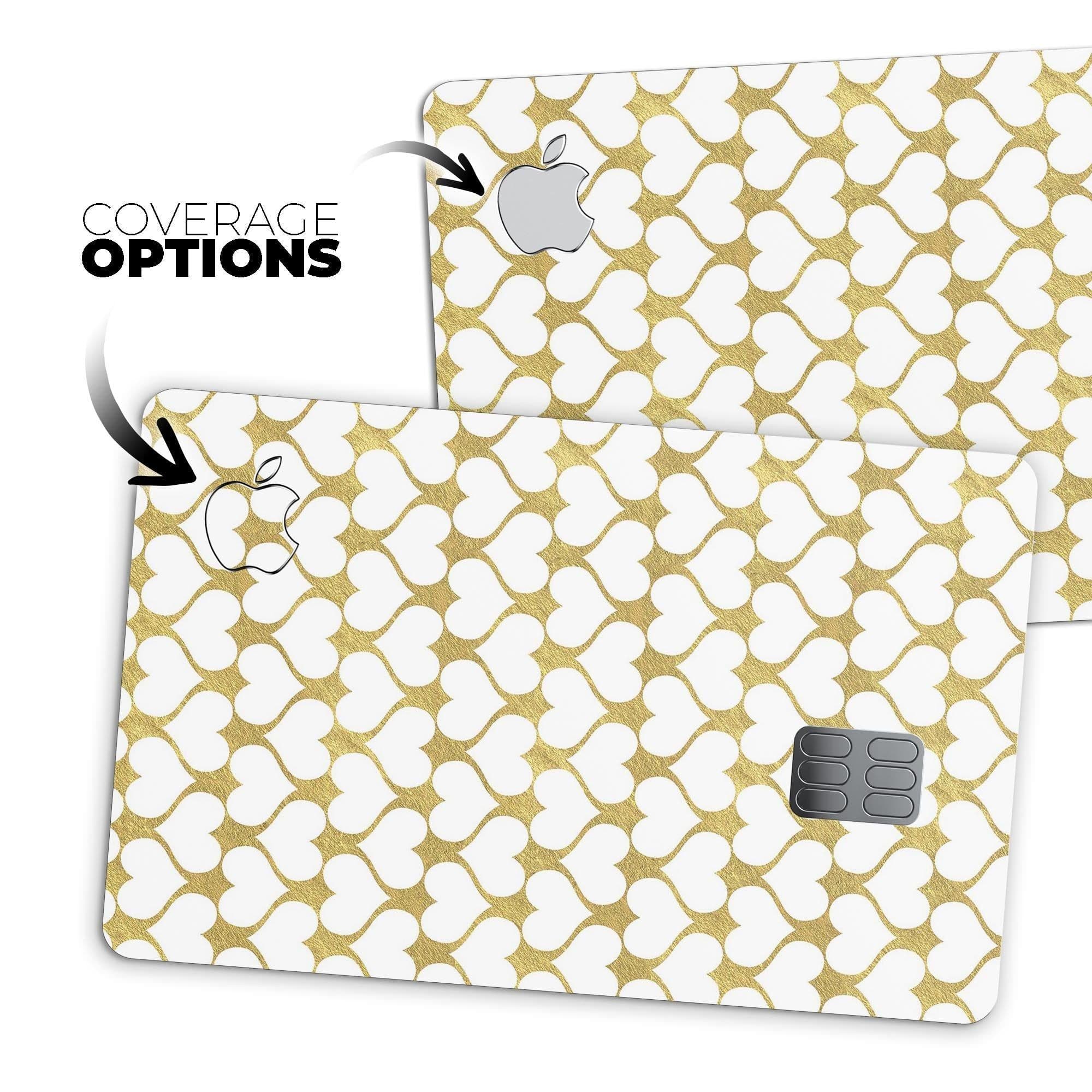 image-White and Gold Foil Hearts v13 - Premium Protective Decal Skin-Kit for