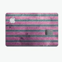 image-Vintage Green and Purple Verticle Stripes - Premium Protective Decal