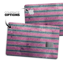 image-Vintage Green and Purple Verticle Stripes - Premium Protective Decal