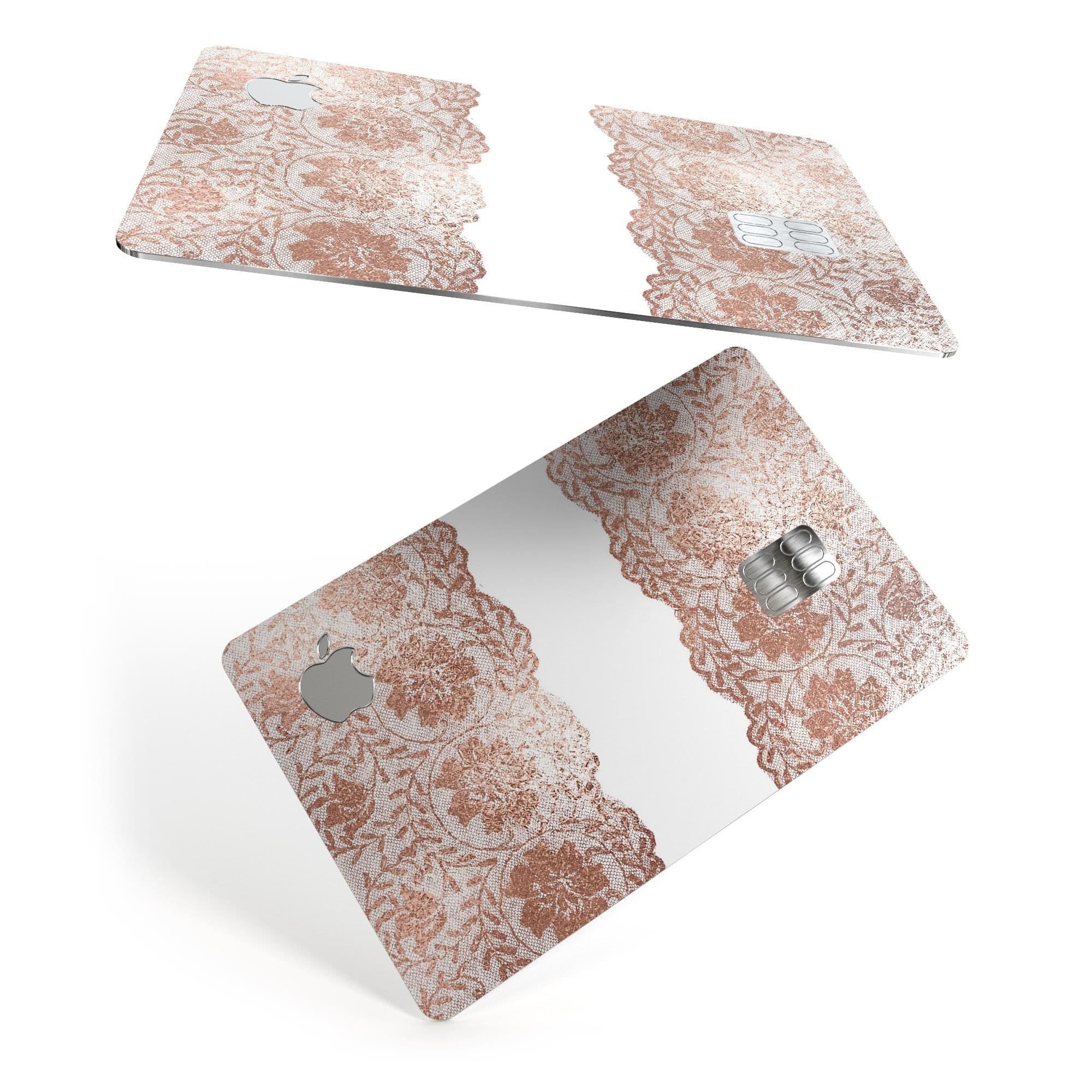 image-Rose Gold Lace Pattern 11 - Premium Protective Decal Skin-Kit for the