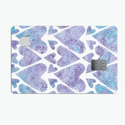 image-Blue Abstract Inverted Hearts - Premium Protective Decal Skin-Kit for