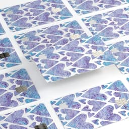image-Blue Abstract Inverted Hearts - Premium Protective Decal Skin-Kit for