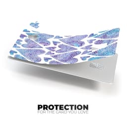 image-Blue Abstract Inverted Hearts - Premium Protective Decal Skin-Kit for