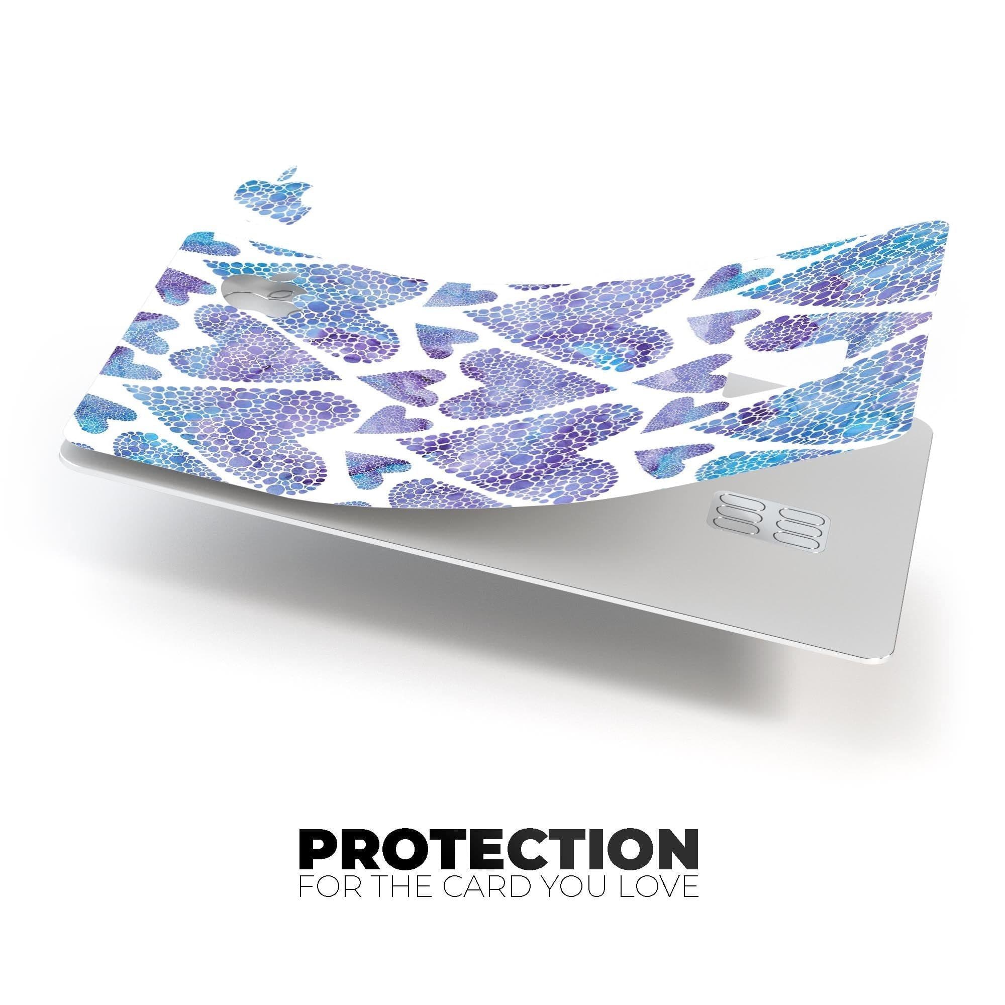 image-Blue Abstract Inverted Hearts - Premium Protective Decal Skin-Kit for