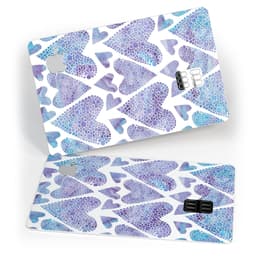 image-Blue Abstract Inverted Hearts - Premium Protective Decal Skin-Kit for