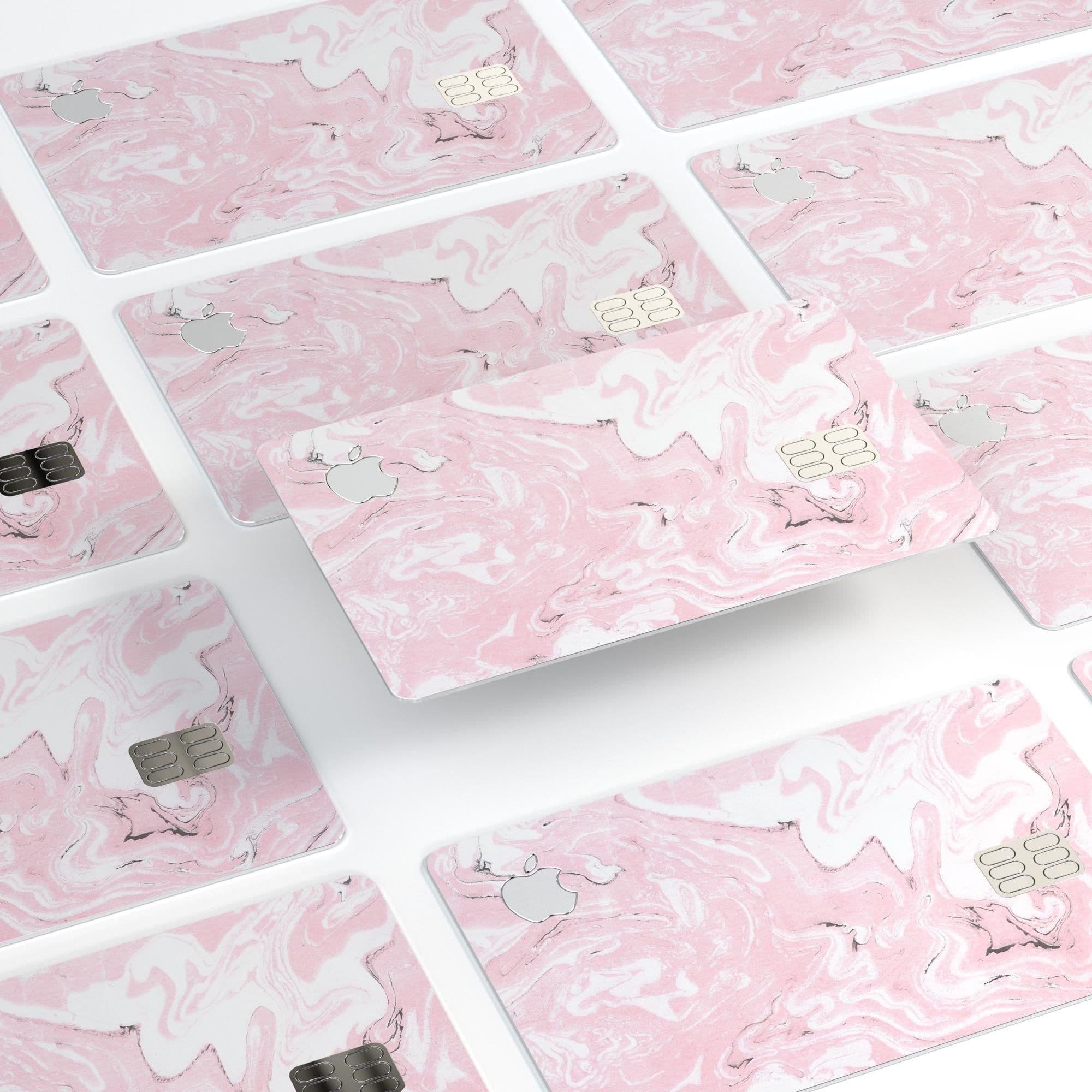 image-Mixtured Gray and Pink v9 Textured Marble - Premium Protective Decal