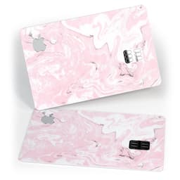 image-Mixtured Gray and Pink v9 Textured Marble - Premium Protective Decal