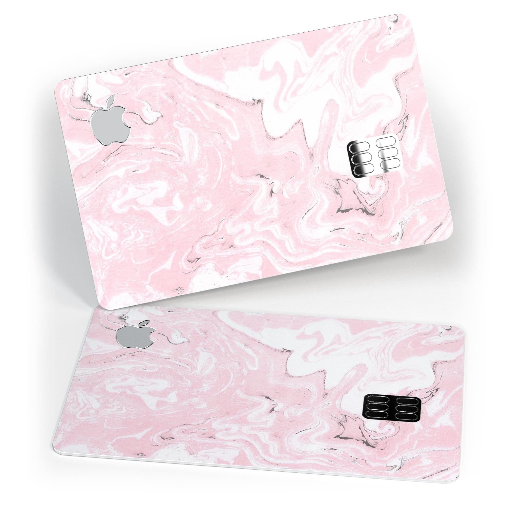 image-Mixtured Gray and Pink v9 Textured Marble - Premium Protective Decal