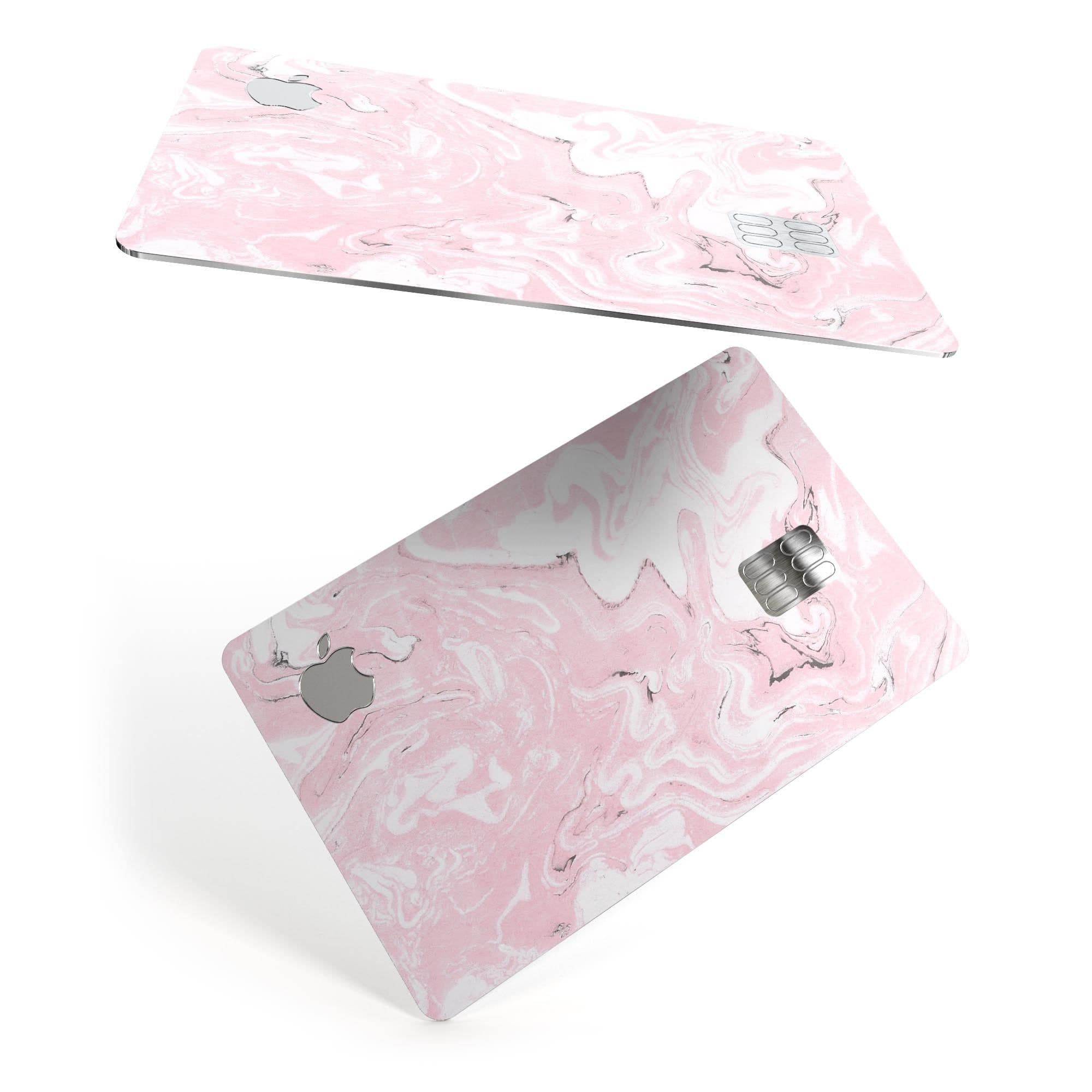 image-Mixtured Gray and Pink v9 Textured Marble - Premium Protective Decal