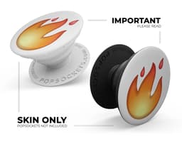 image-FIre Hot Emoticon Emoji - Skin Kit for PopSockets and other Smartphone