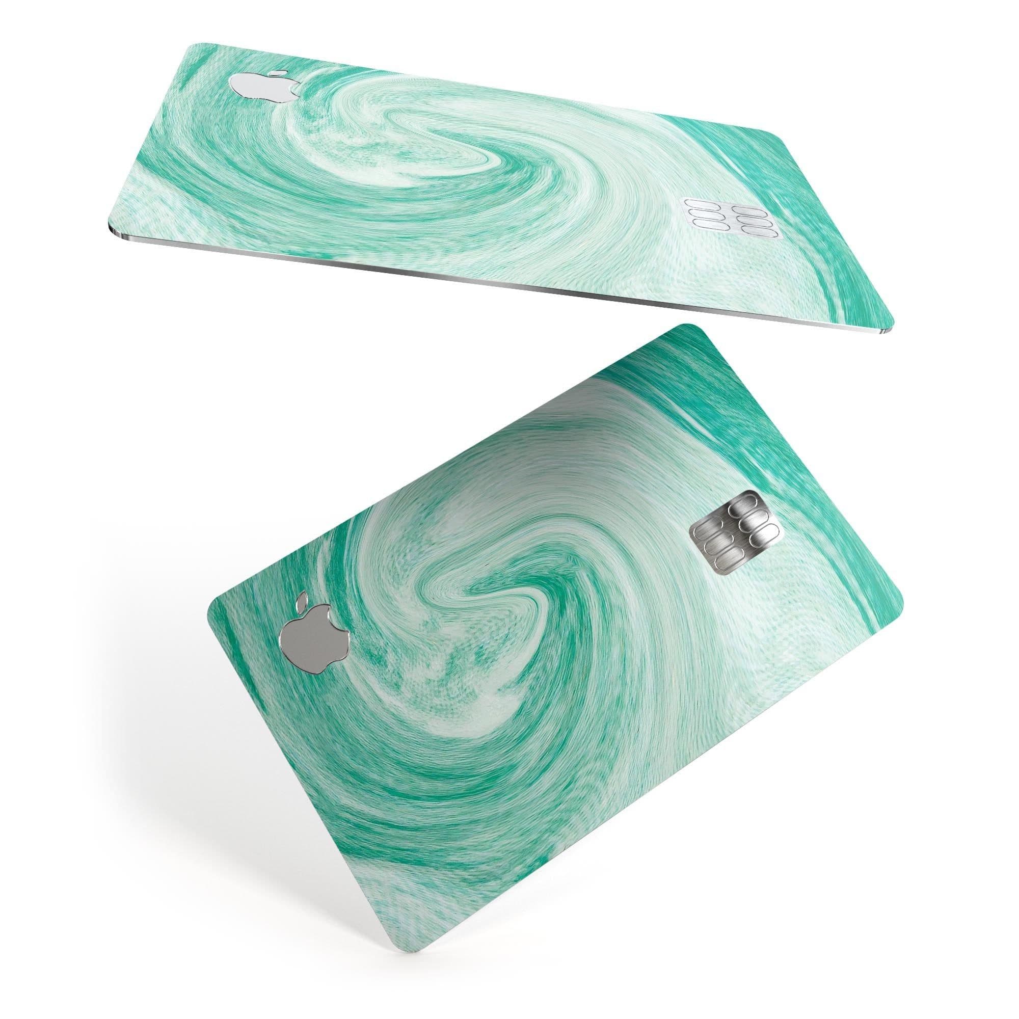 image-Swirling Mint Acrylic Marble - Premium Protective Decal Skin-Kit for