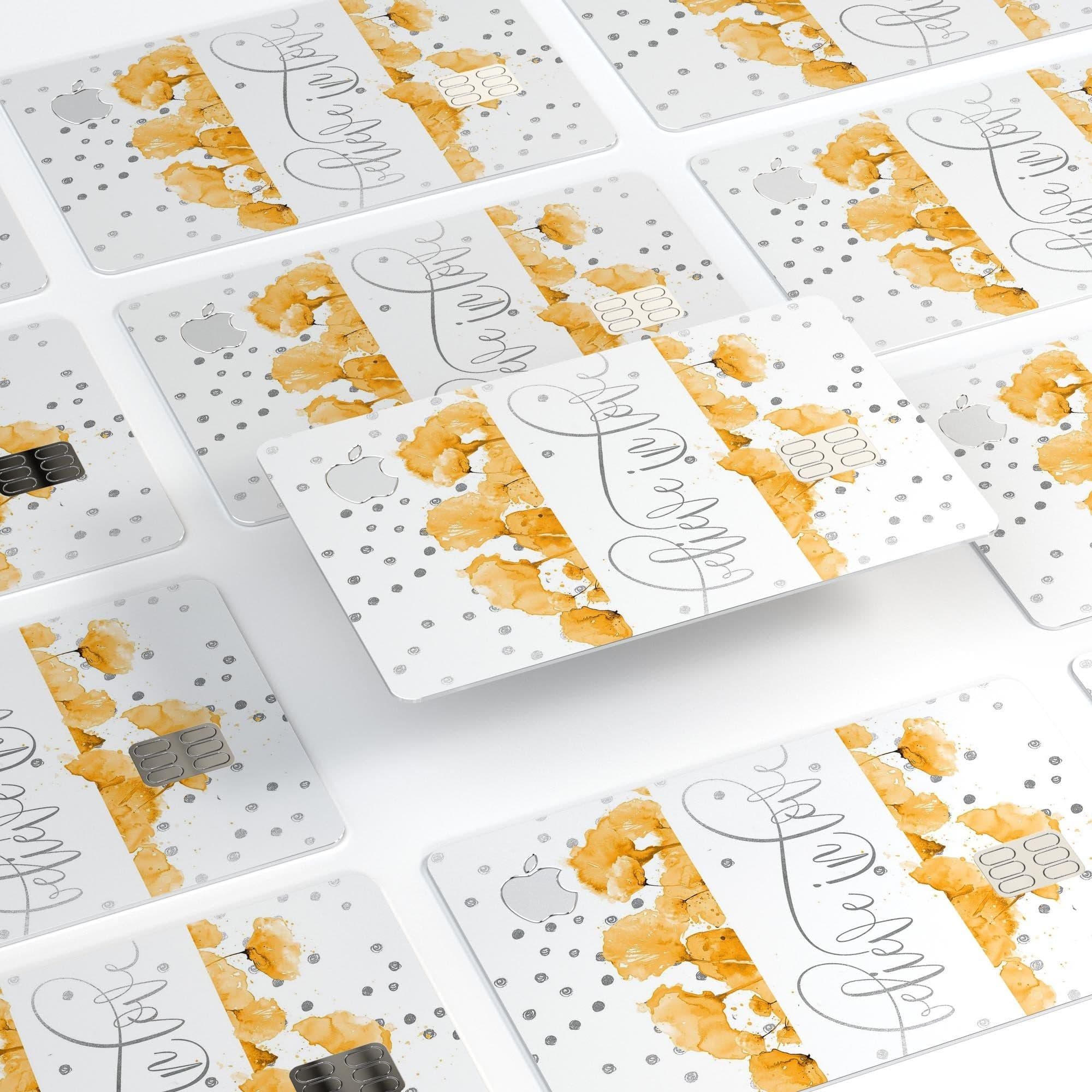image-Karamfila Yellow & Gray Floral V9 - Premium Protective Decal Skin-Kit