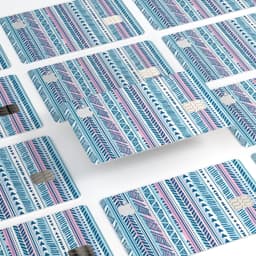 image-Pink to Blue Tribal Sketch Pattern - Premium Protective Decal Skin-Kit
